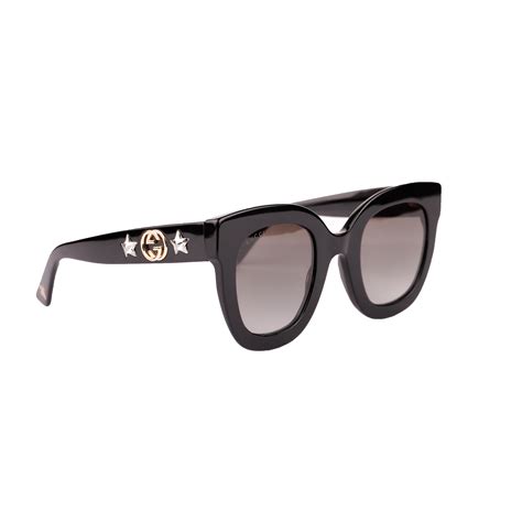 round-frame acetate sunglasses with star gucci replica|authentic gucci sunglasses.